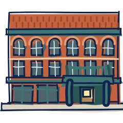 Hotel Jerome, drawn for Aspen