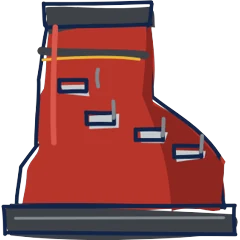 Ski boot, drawn for Aspen