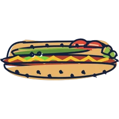 Chicago dog, drawn for Chicago