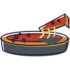 Deep dish, drawn for Chicago