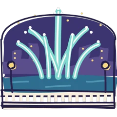 Fountains, drawn for Las Vegas