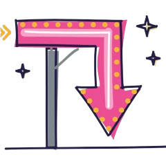 Neon sign, drawn for Las Vegas