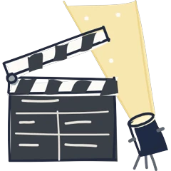 Clapperboard, drawn for Los Angeles