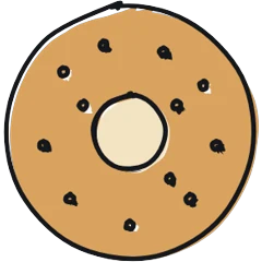 Bagel, drawn for New York