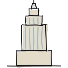 Empire State, drawn for New York