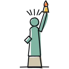 Liberty, drawn for New York