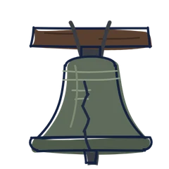 Liberty Bell, drawn for Philadelphia