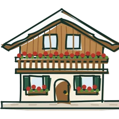 Chalet, drawn for Vail