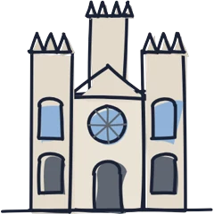National Cathedral, drawn for Washington, DC