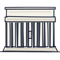 Lincoln Memorial, drawn for Washington, DC