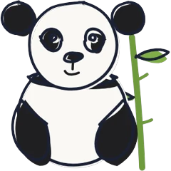 Zoo panda, drawn for Washington, DC