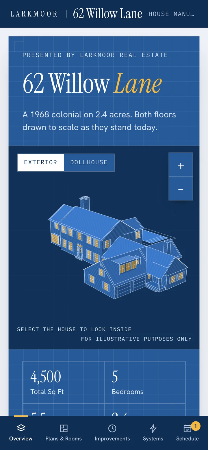 House Manual on a phone