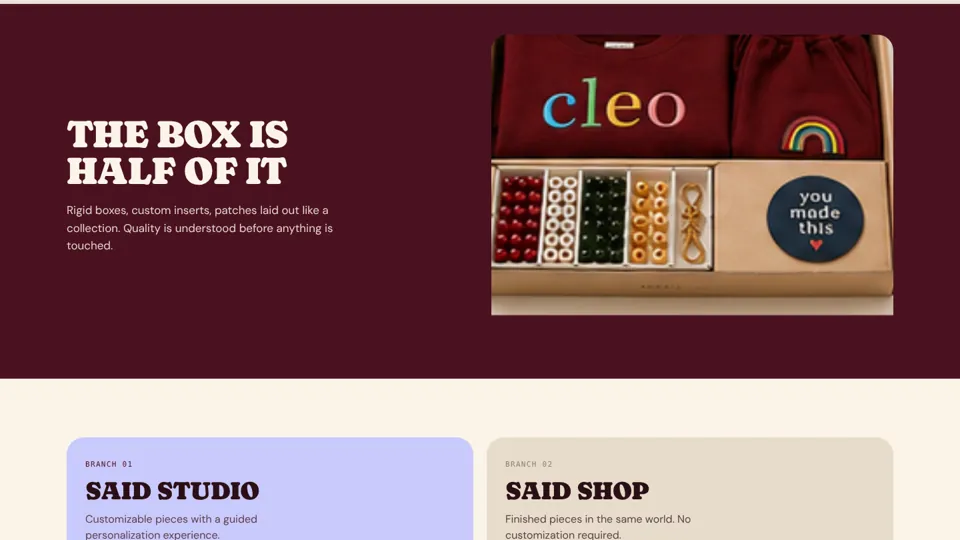 The packaging story